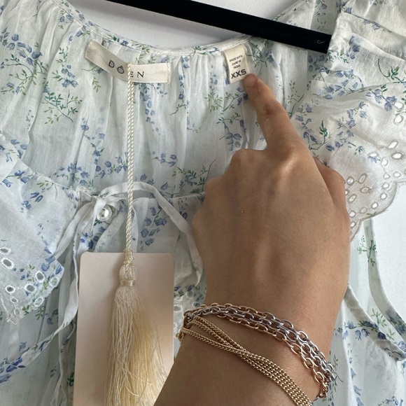 PRICE DROP!🎀DOEN LILLIAN🎀Dress in Blanc Bluebell Ballad! VHTF & BNWT! Size XXS! - Picture 4 of 5